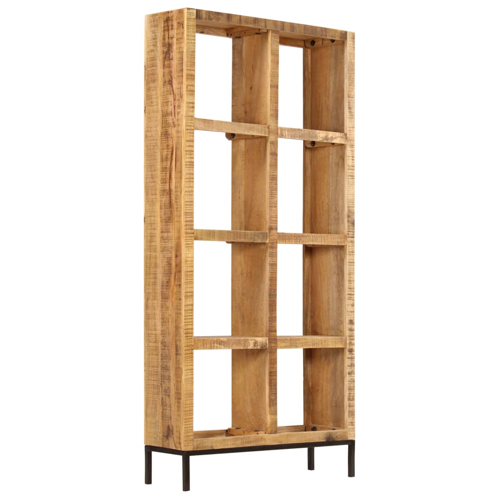 Boekenkast 80x25x175 cm massief mangohout