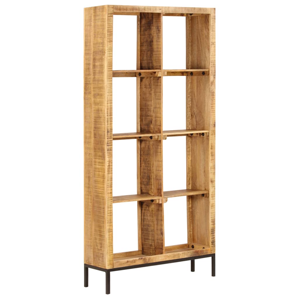 Boekenkast 80x25x175 cm massief mangohout