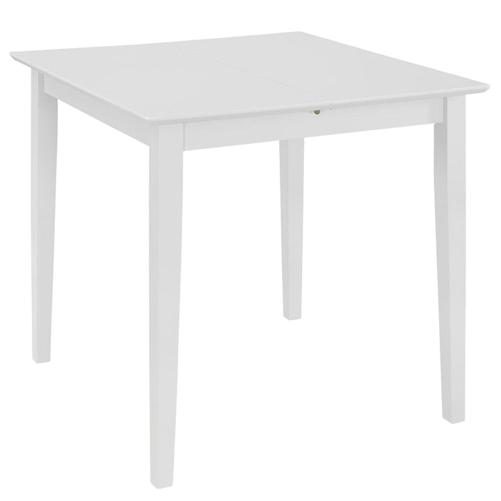 Eettafel verlengbaar (80-120)x80x74 cm MDF wit