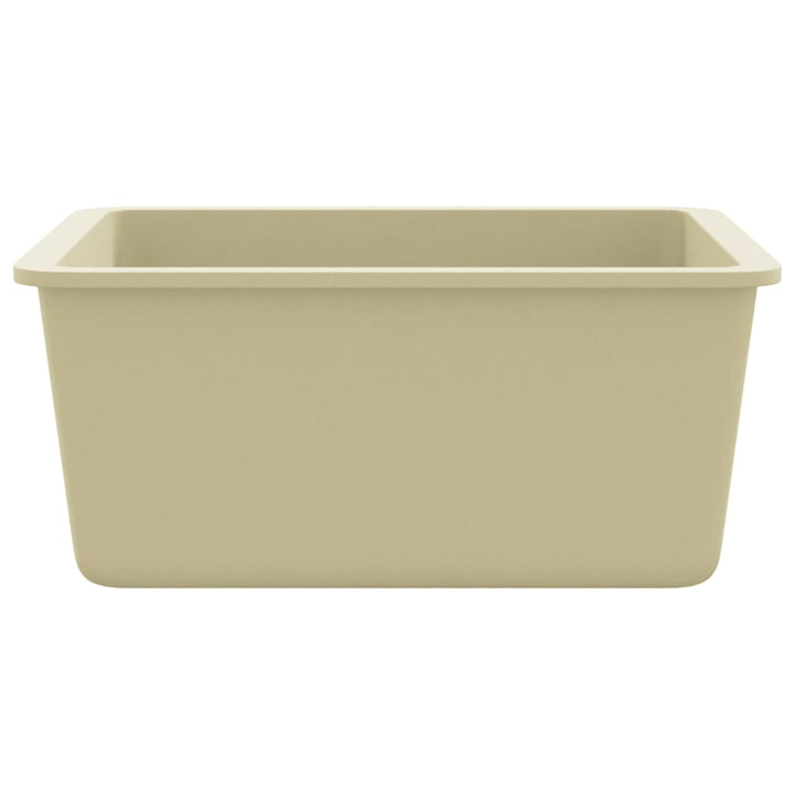 Gootsteen enkele bak graniet beige