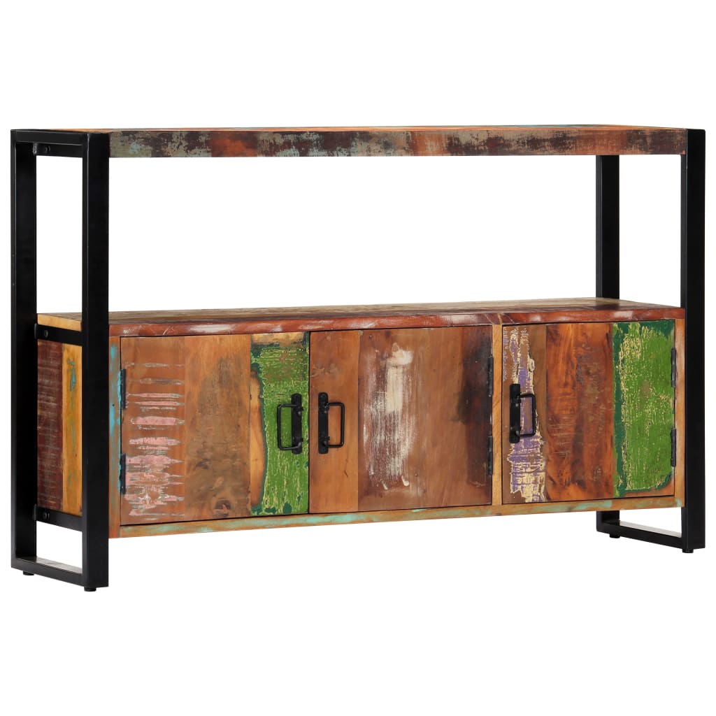 Dressoir 120x30x75 cm massief gerecycled hout