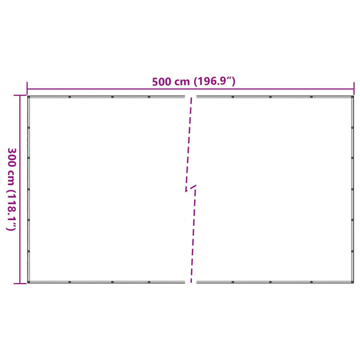 Containernet 3x5 m HDPE zwart