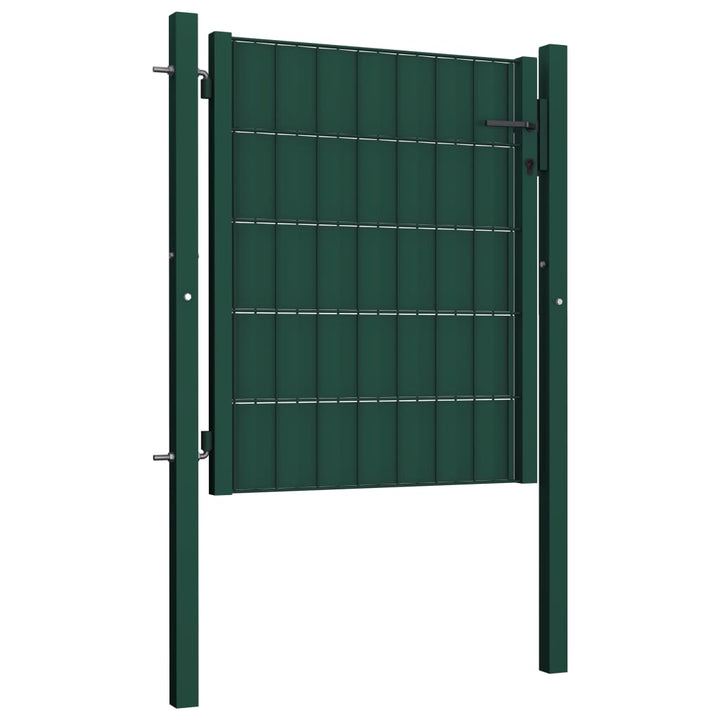 Poort 100x81 cm PVC en staal groen