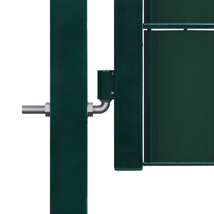 Poort 100x204 cm PVC en staal groen