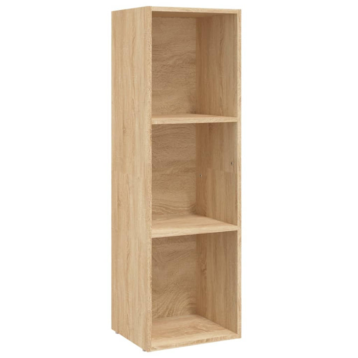 Boekenkast/tv-meubel 36x30x114cm bewerkt hout sonoma eikenkleur