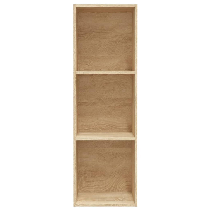 Boekenkast/tv-meubel 36x30x114cm bewerkt hout sonoma eikenkleur