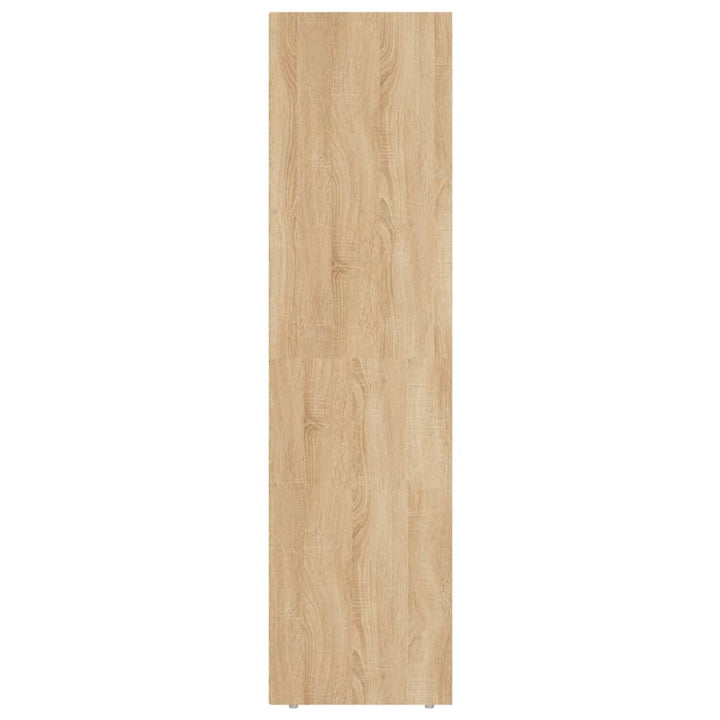 Boekenkast/tv-meubel 36x30x114cm bewerkt hout sonoma eikenkleur