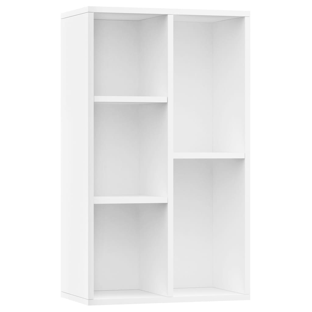 Boekenkast/dressoir 50x25x80 cm bewerkt hout wit