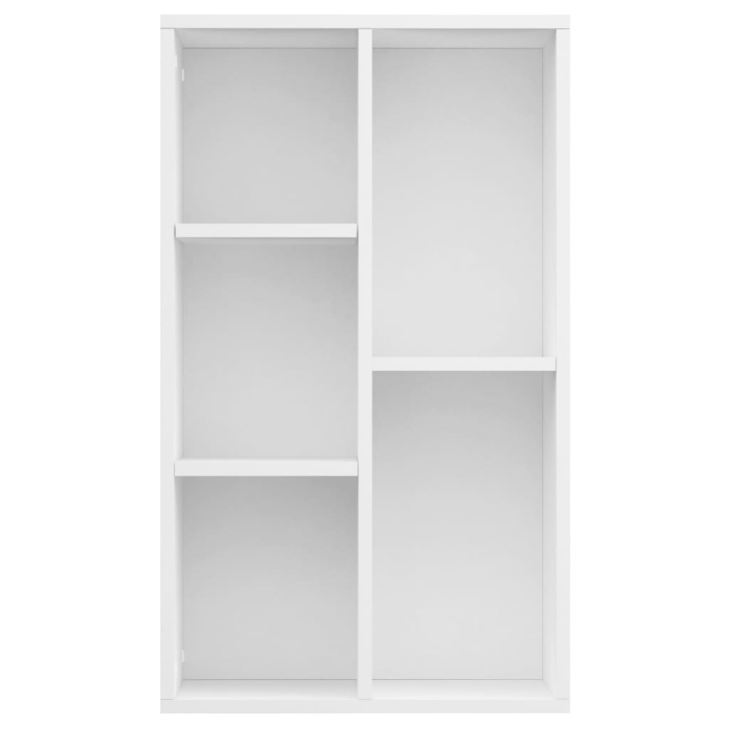 Boekenkast/dressoir 50x25x80 cm bewerkt hout wit