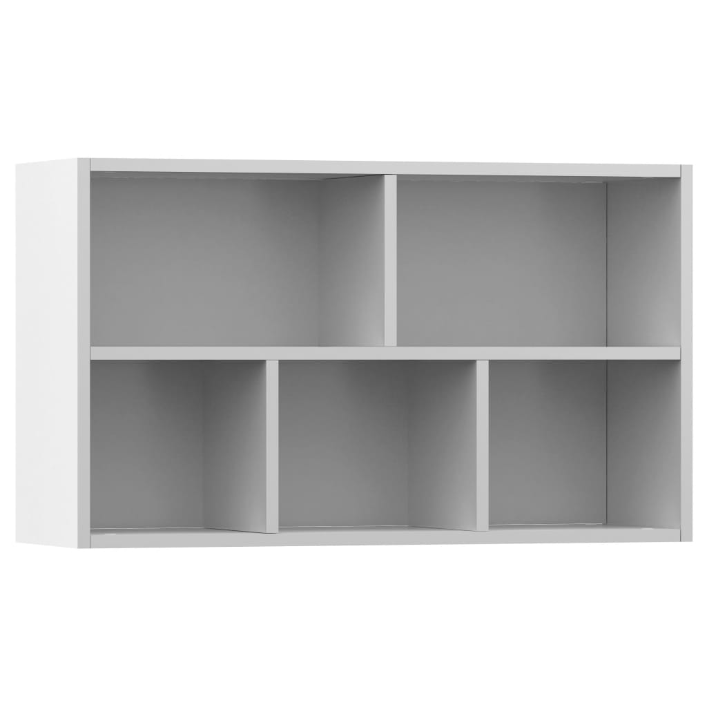 Boekenkast/dressoir 50x25x80 cm bewerkt hout wit