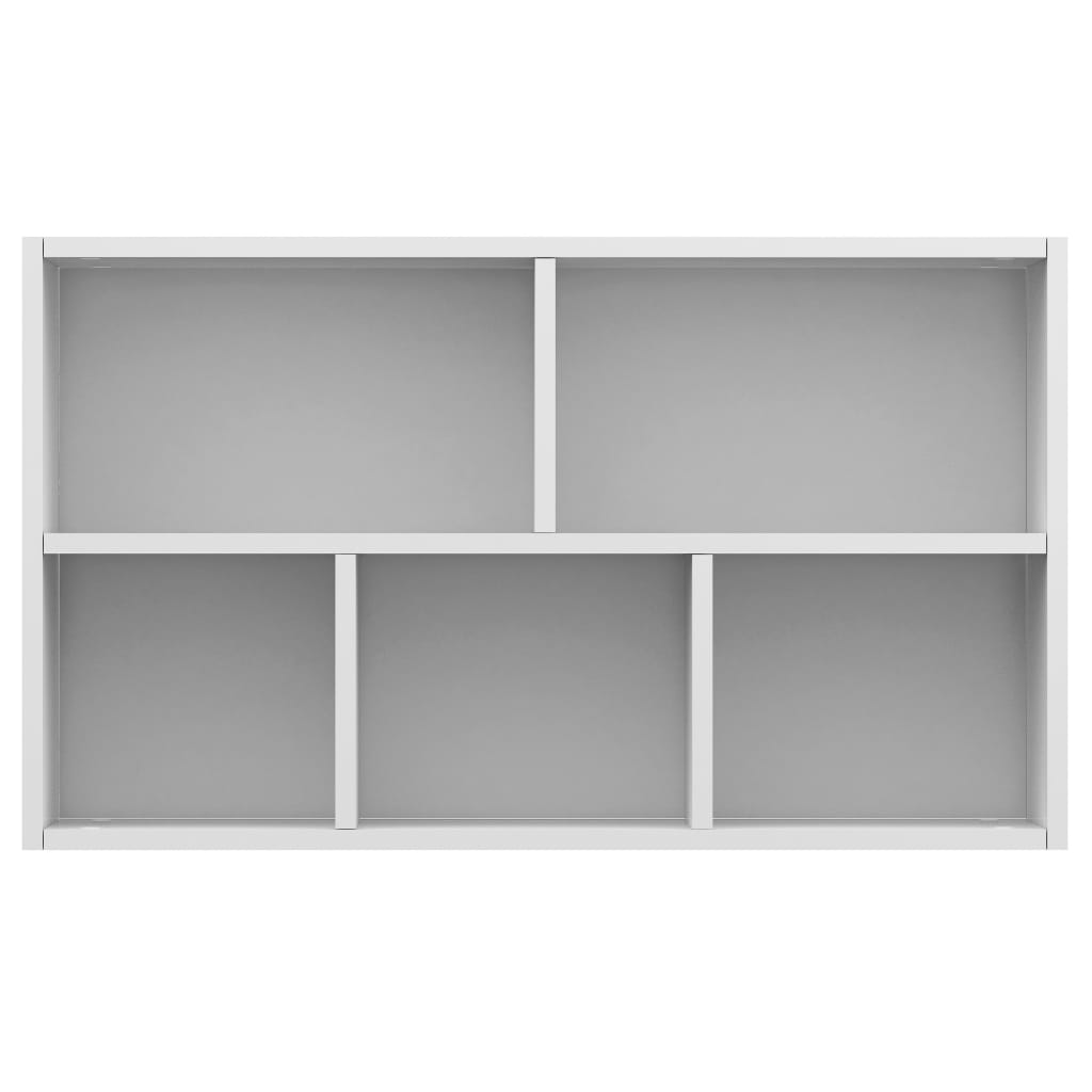 Boekenkast/dressoir 50x25x80 cm bewerkt hout wit