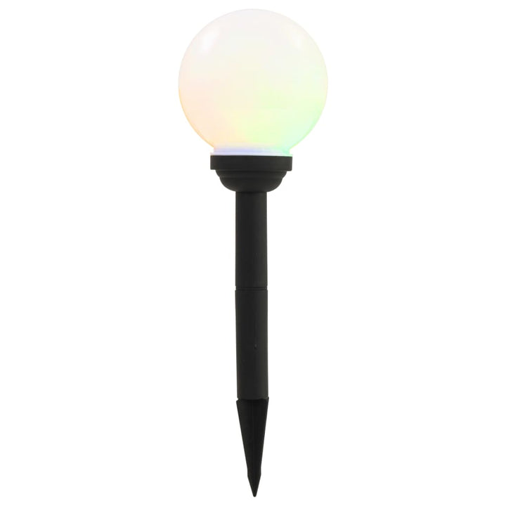 Solarlampen 8 st LED rond 15 cm RGB