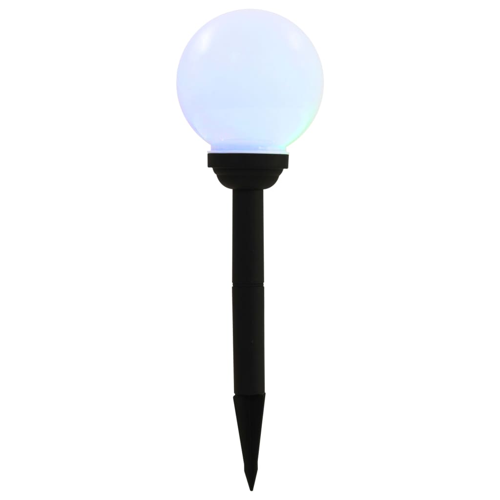 Solarlampen 8 st LED rond 15 cm RGB