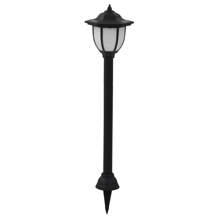 Solarlampen 6 st LED zwart