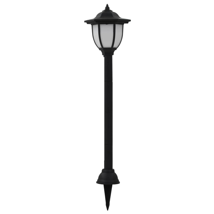 Solarlampen 6 st LED zwart