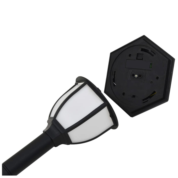 Solarlampen 6 st LED zwart