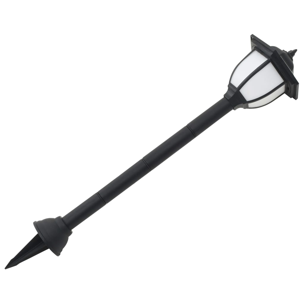 Solarlampen 6 st LED zwart