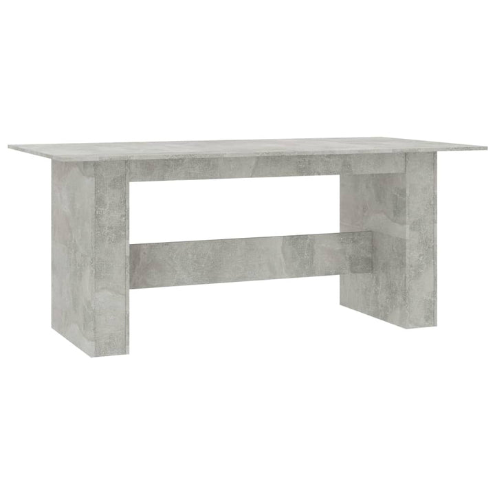 Eettafel 180x90x76 cm bewerkt hout betongrijs