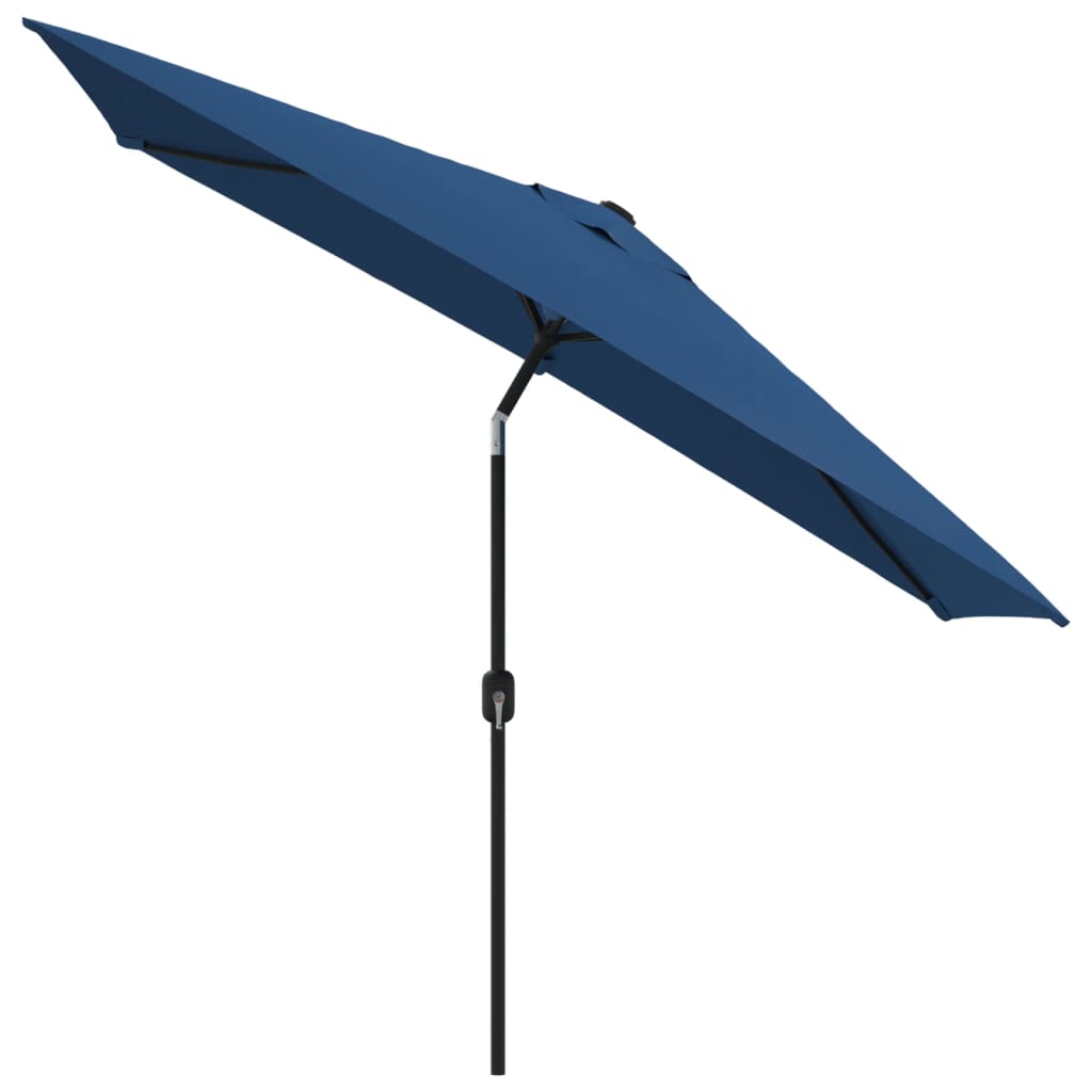 Parasol met metalen paal 300x200 cm blauw