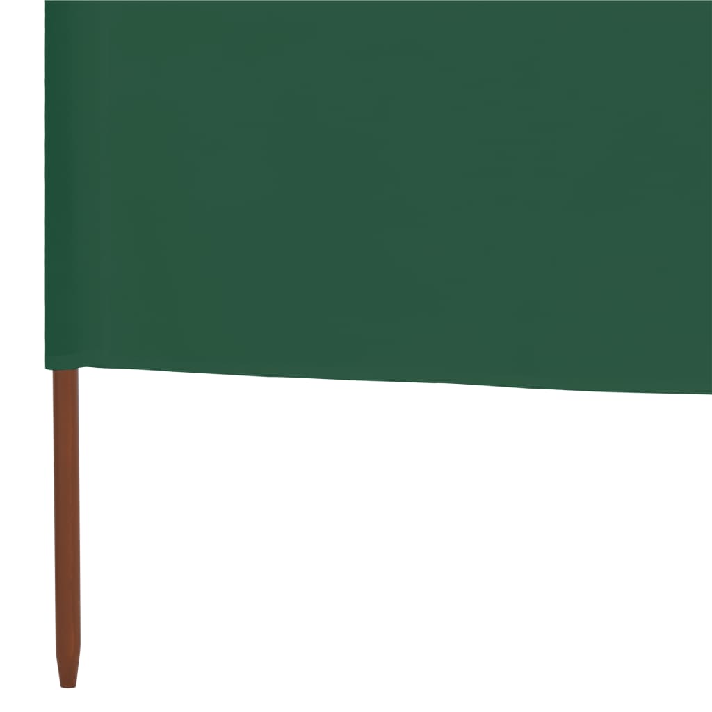 Windscherm 6-panelen 800x160 cm stof groen