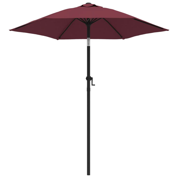 Parasol 200x224 cm aluminium bordeauxrood