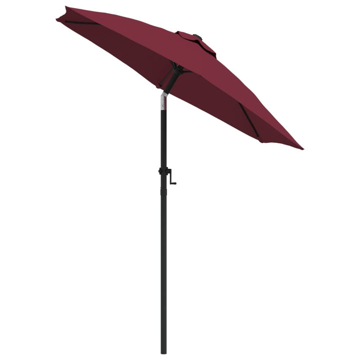 Parasol 200x224 cm aluminium bordeauxrood