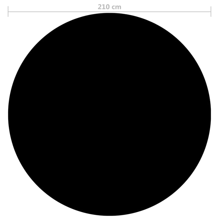 Zwembadhoes 210 cm PE zwart