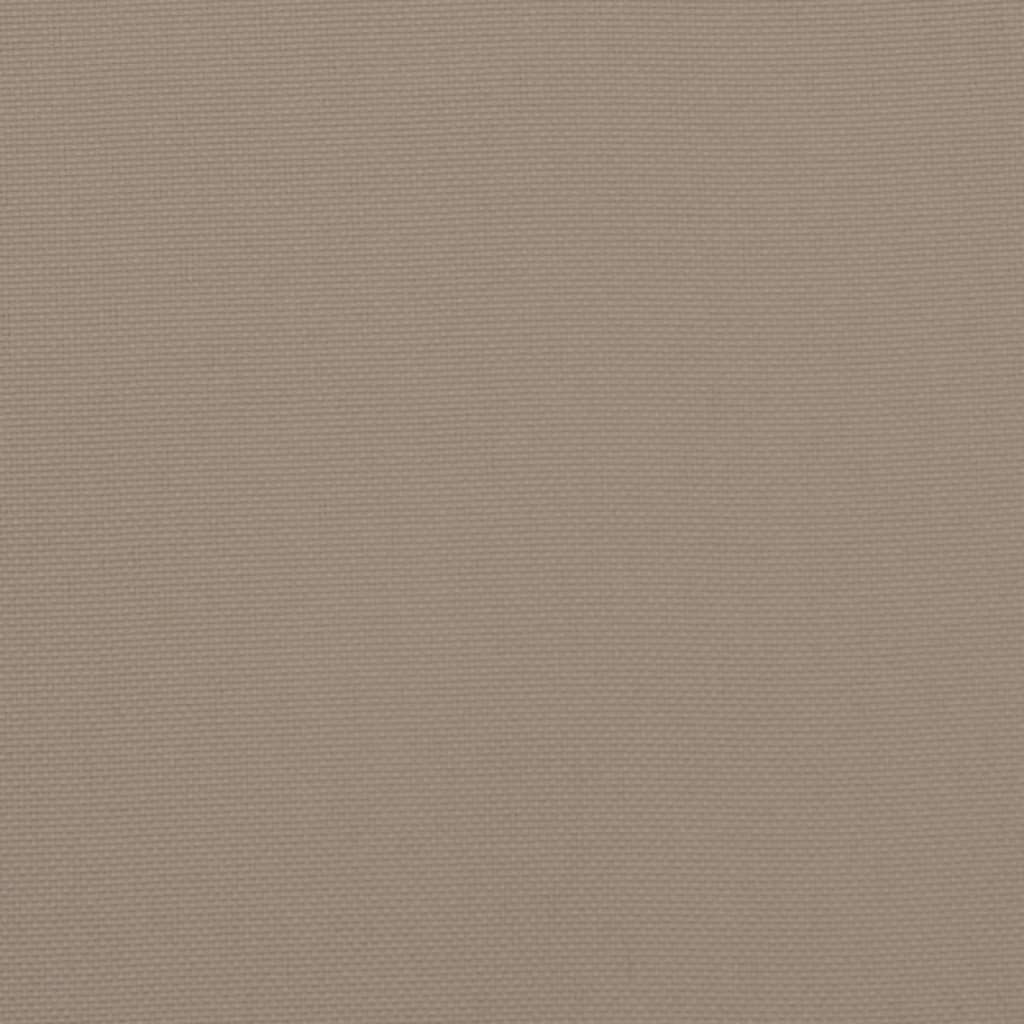 Tuinstoelkussens lage rug 2 st 100x50x3 cm oxford stof taupe