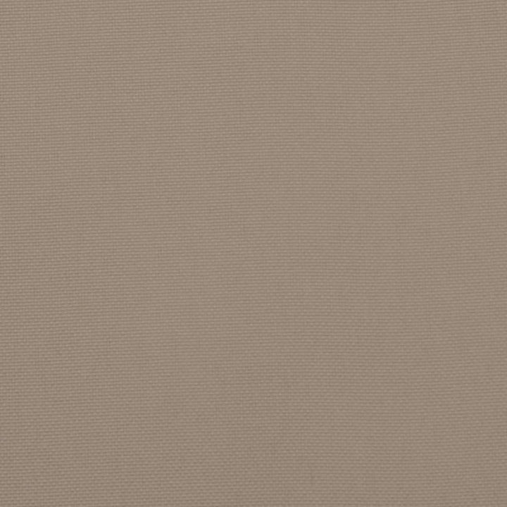 Tuinstoelkussens lage rug 2 st 100x50x3 cm oxford stof taupe