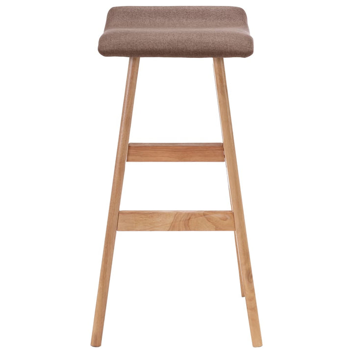 Barstoelen 2 st stof taupe