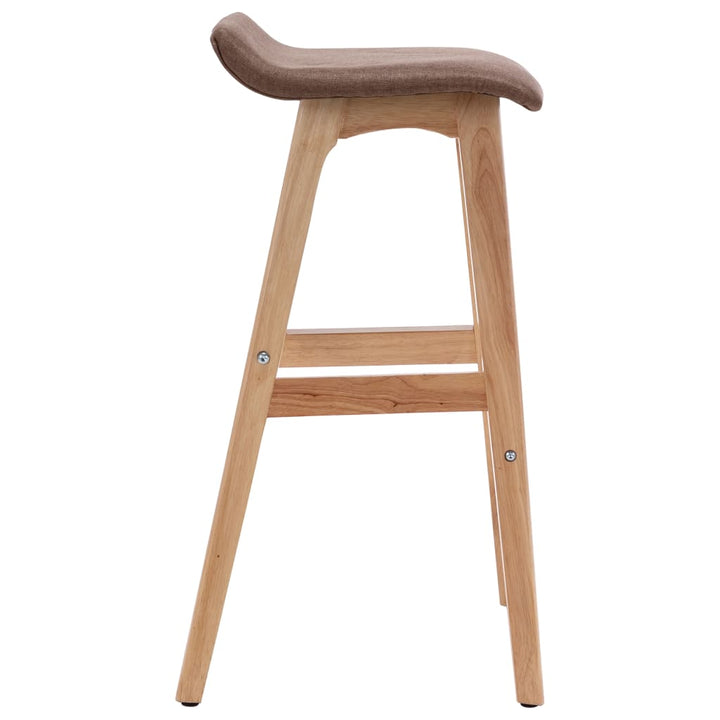 Barstoelen 2 st stof taupe