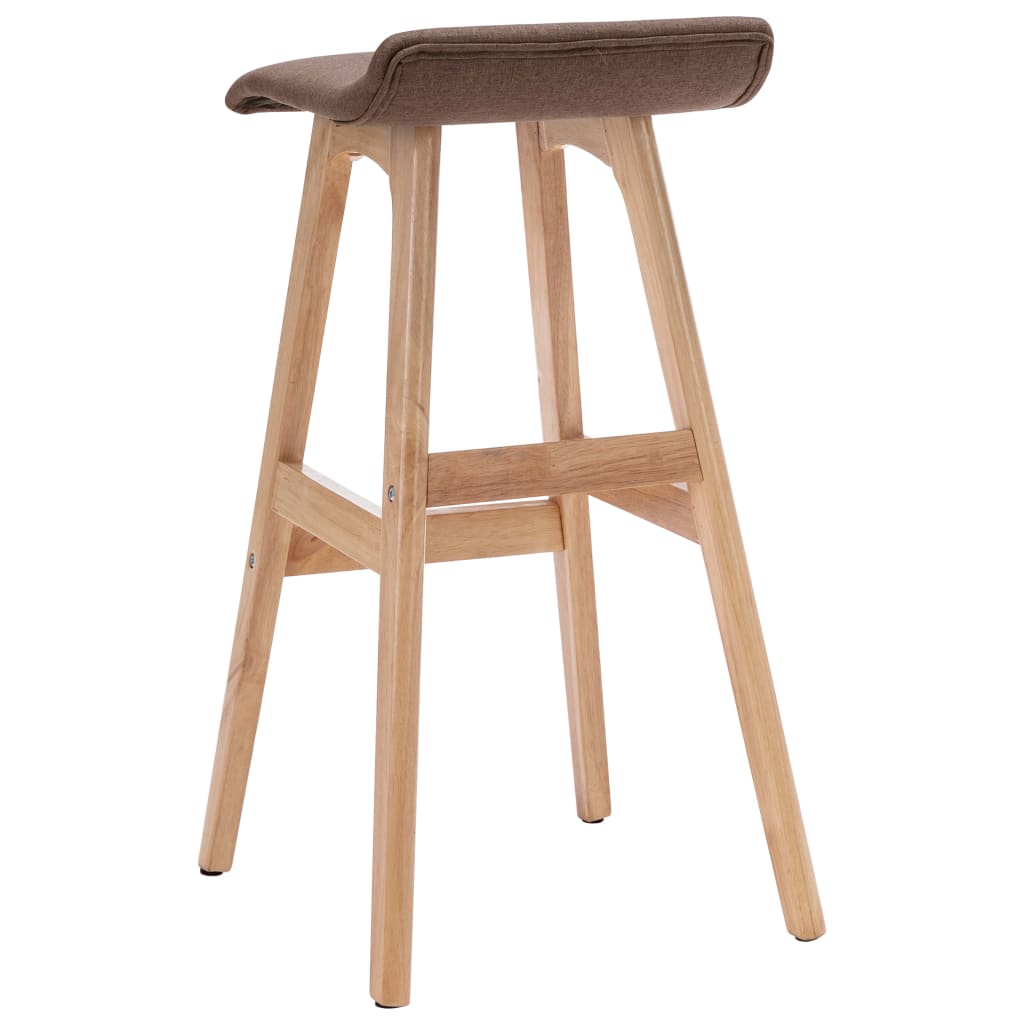 Barstoelen 2 st stof taupe