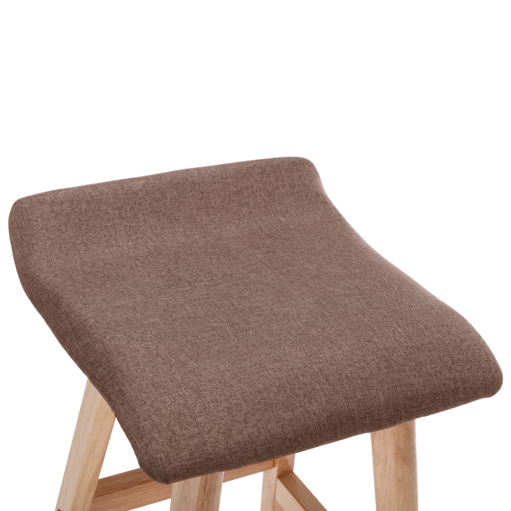 Barstoelen 2 st stof taupe