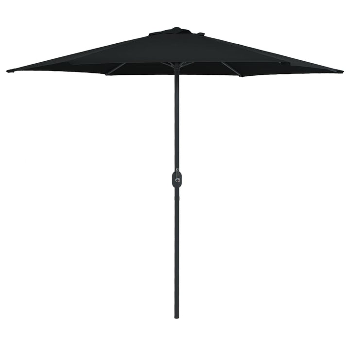 Parasol met aluminium paal 270x246 cm zwart