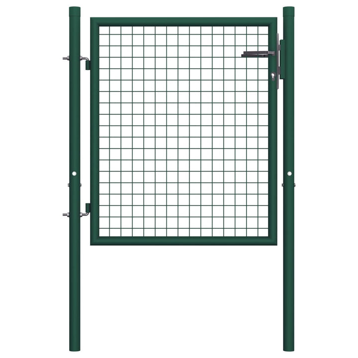 Poort 100x75 cm staal groen