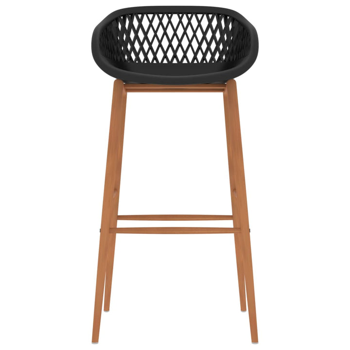 Barstoelen 2 st zwart