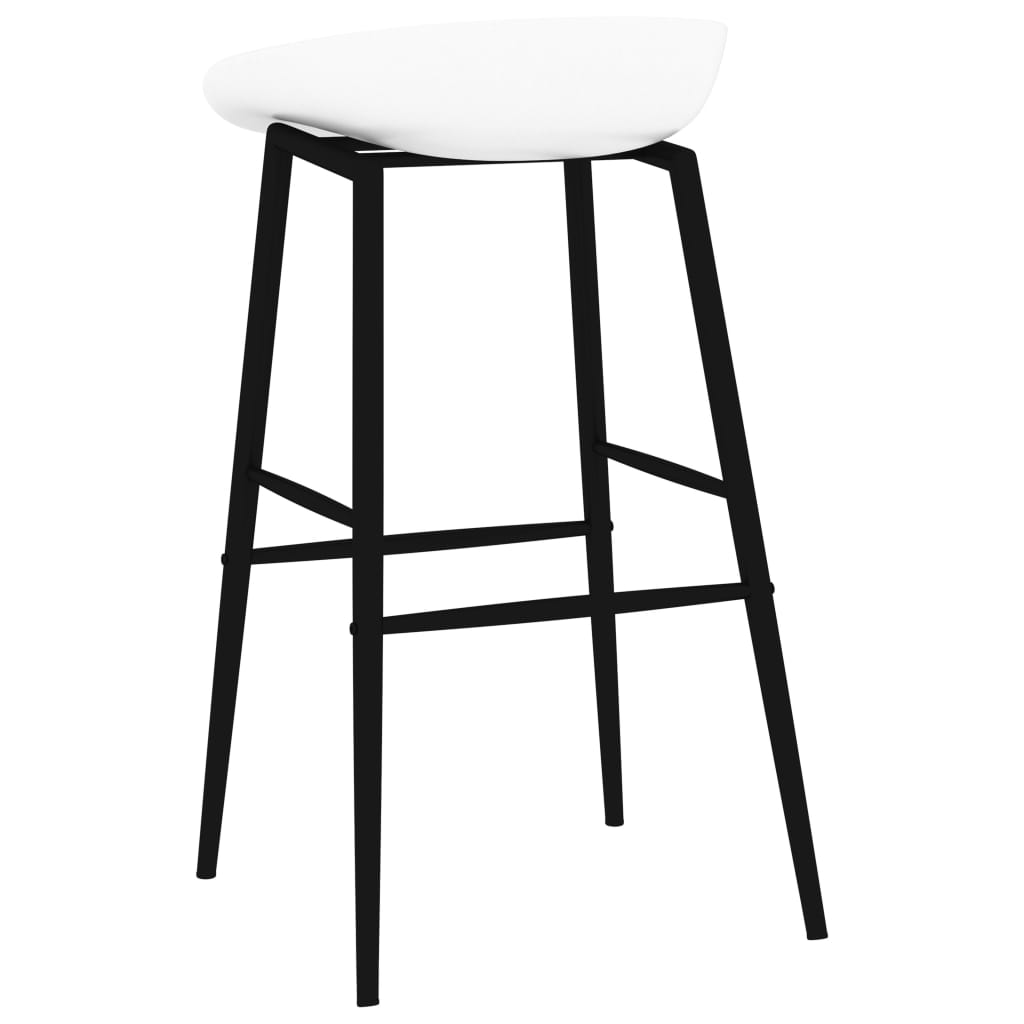 Barstoelen 2 st wit