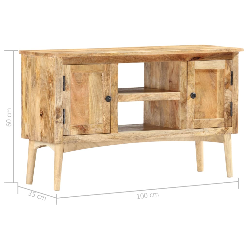 Dressoir 100x35x60 cm massief mangohout