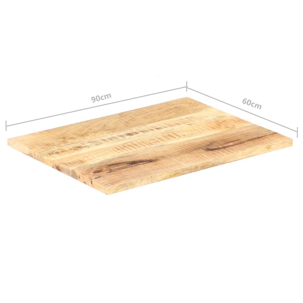 Tafelblad 25-27 mm 90x60 cm massief mangohout