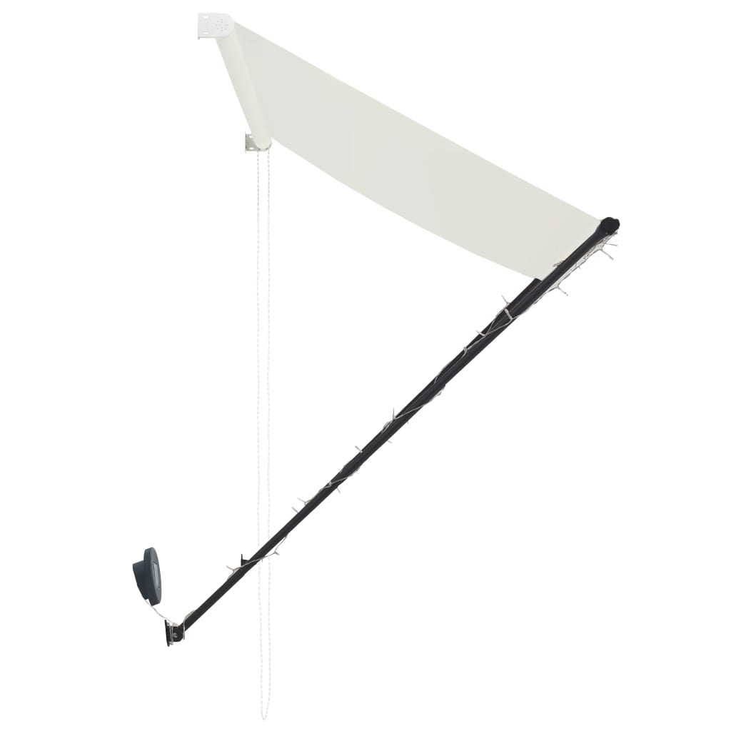 Luifel uittrekbaar met LED 250x150 cm crème