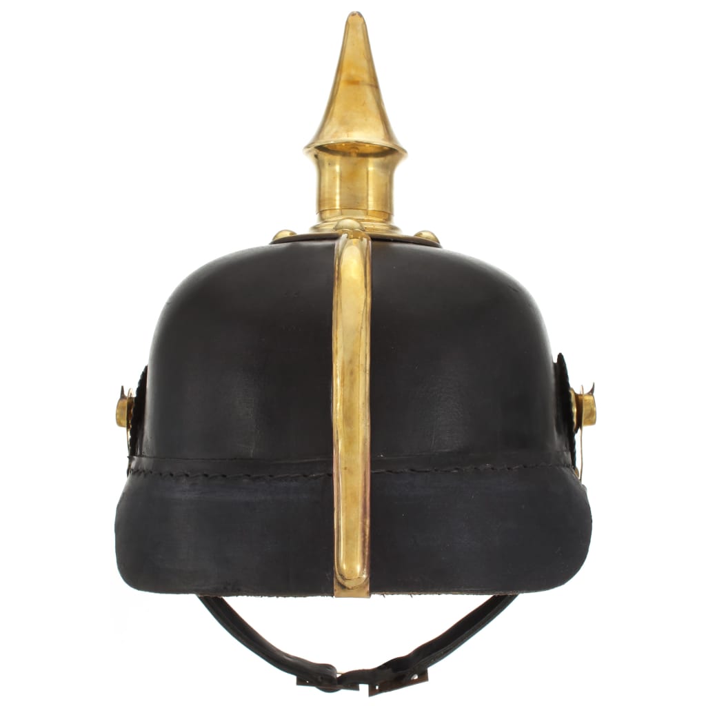 Pickelhaube Germaans replica LARP staal zwart