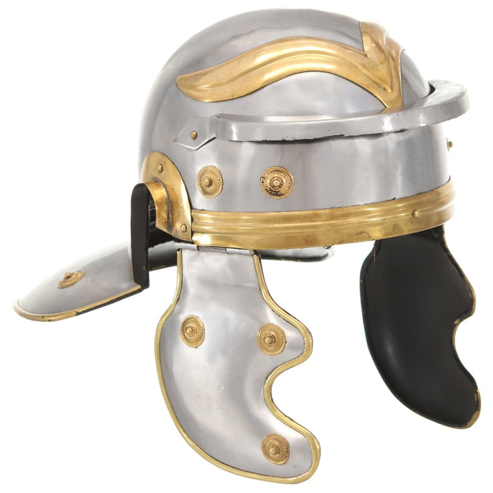 Soldatenhelm Romeins replica staal zilverkleurig