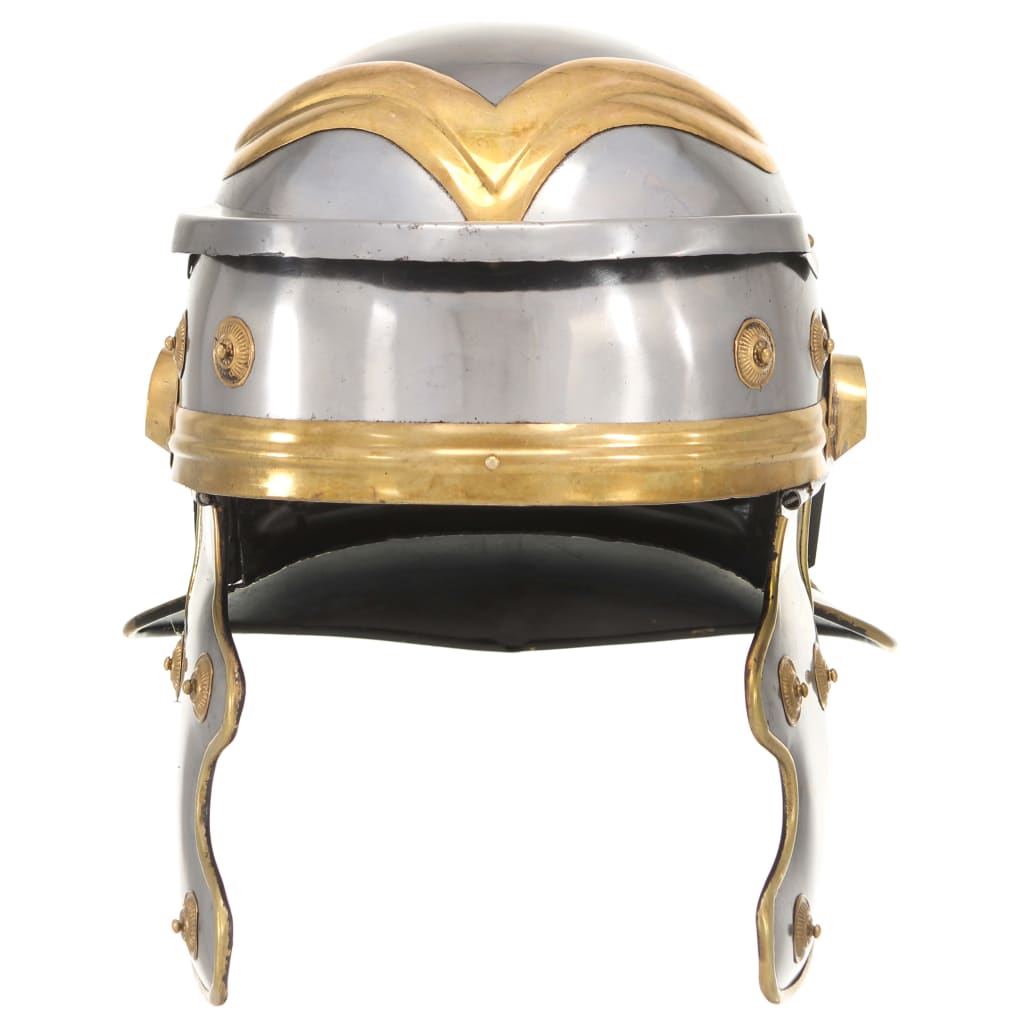 Soldatenhelm Romeins replica staal zilverkleurig