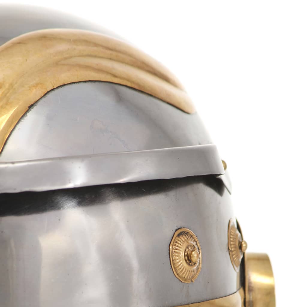 Soldatenhelm Romeins replica staal zilverkleurig