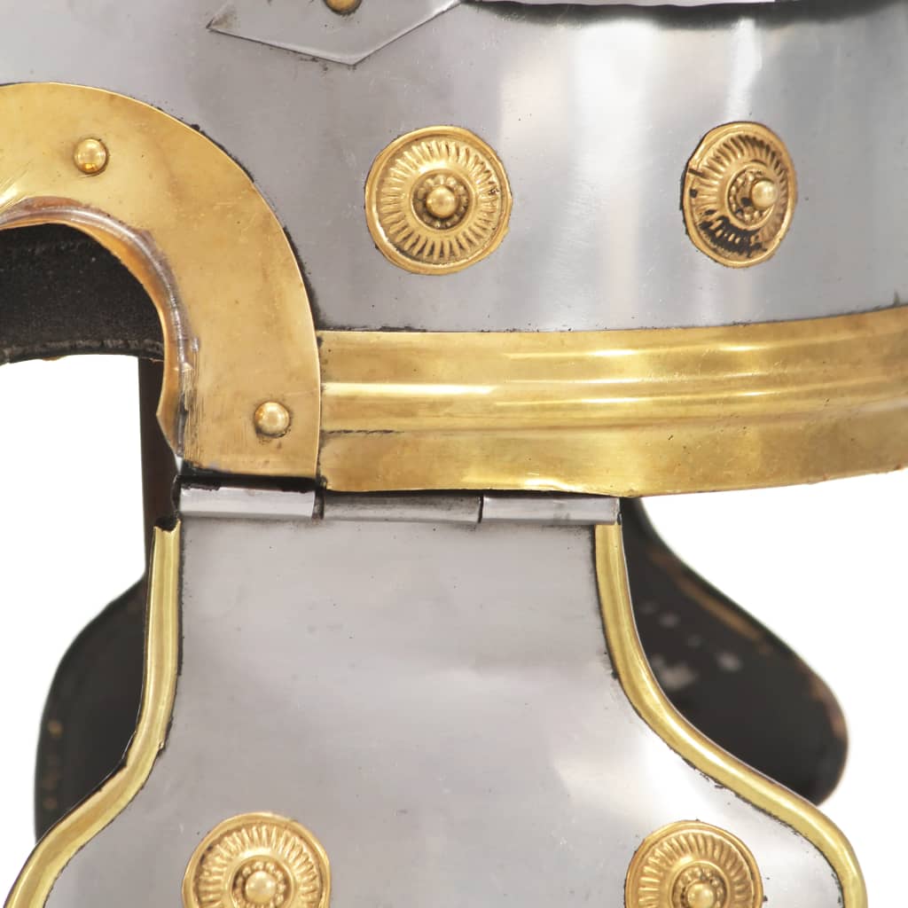 Soldatenhelm Romeins replica staal zilverkleurig