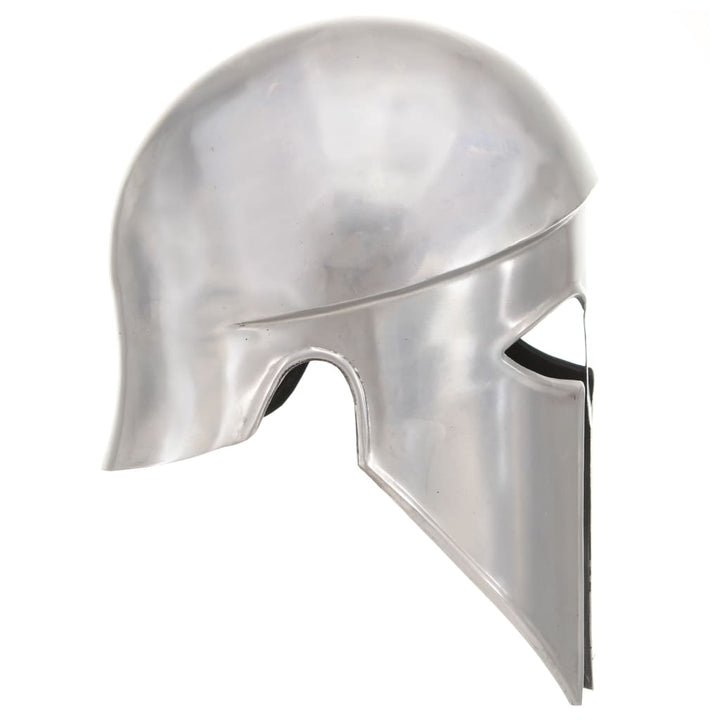 Soldatenhelm Griekse replica LARP staal zilverkleurig