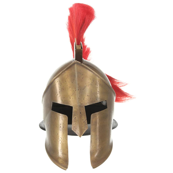 Soldatenhelm Grieks replica LARP staal messingkleurig