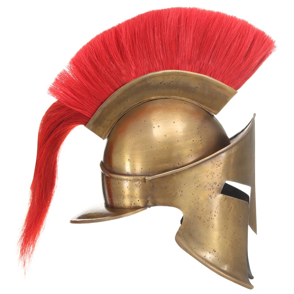 Soldatenhelm Grieks replica LARP staal messingkleurig