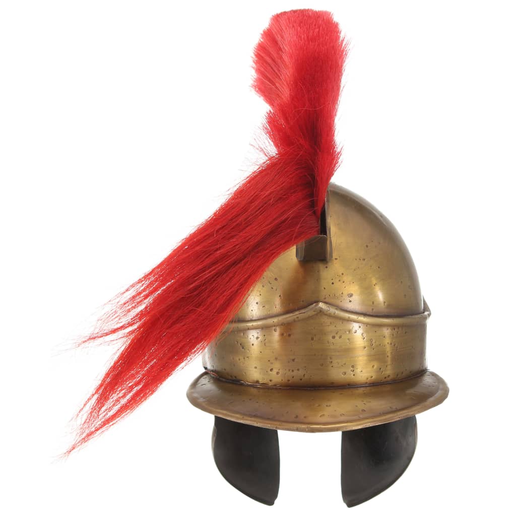 Soldatenhelm Grieks replica LARP staal messingkleurig