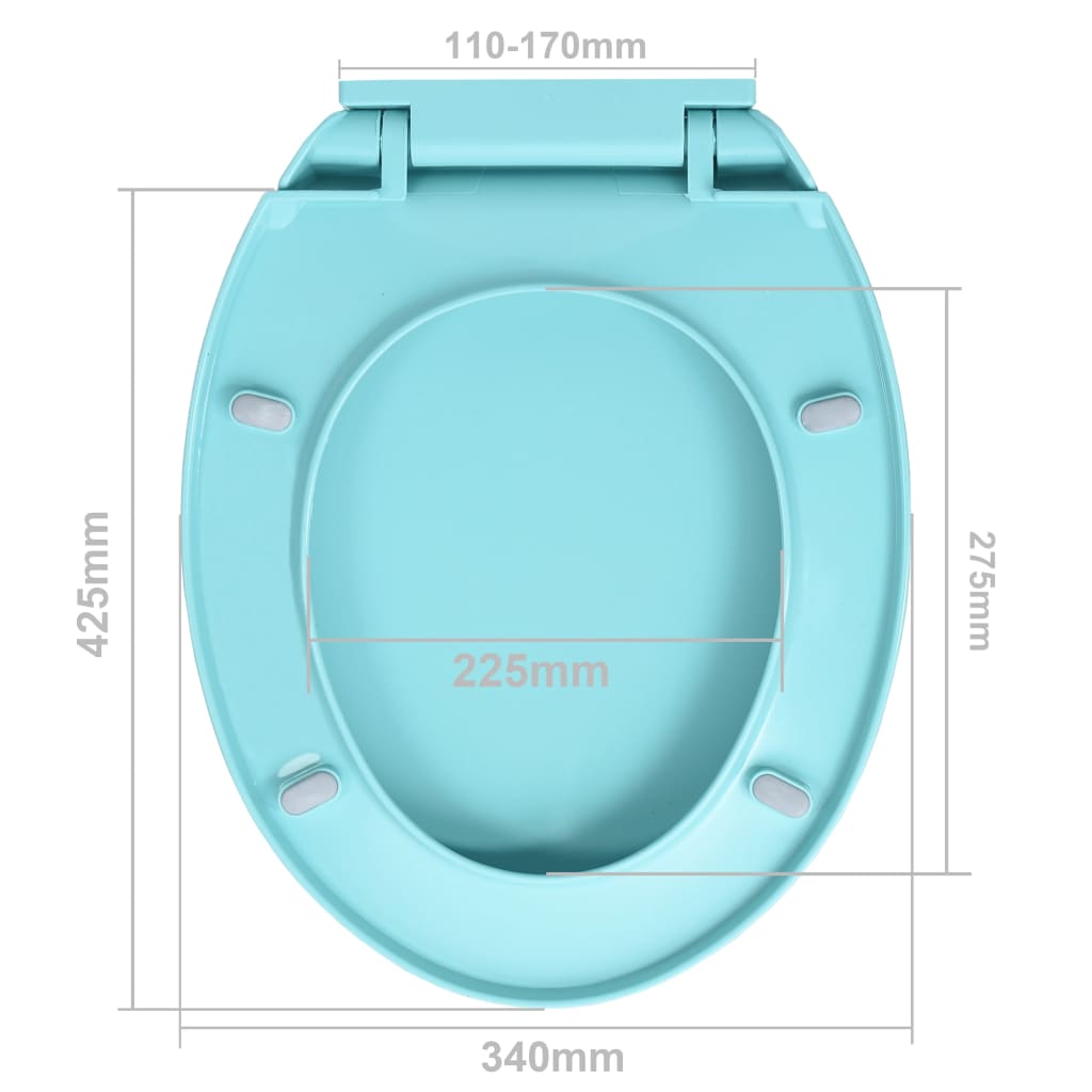 Toiletbril soft-close ovaal groen